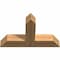 Ekena Millwork Portland Timber Gable Bracket, Western Red Cedar, 36"W x 23"H x 5 1/2"D x 5 1/2"F, 15/12 Pitch GBW036X23X0606POR00SWR - alternate 4